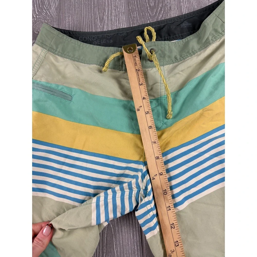 Patagonia Mens Board Shorts Swim Trunks Size 29 Striped Inseam 8